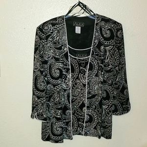 ALEX EVENING top and Jacket